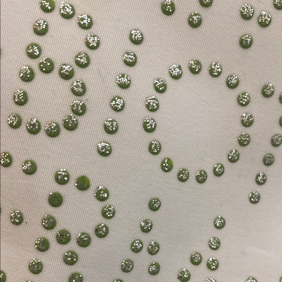 Green Polka Dot Cosmetic Bag - Picture 2 of 8